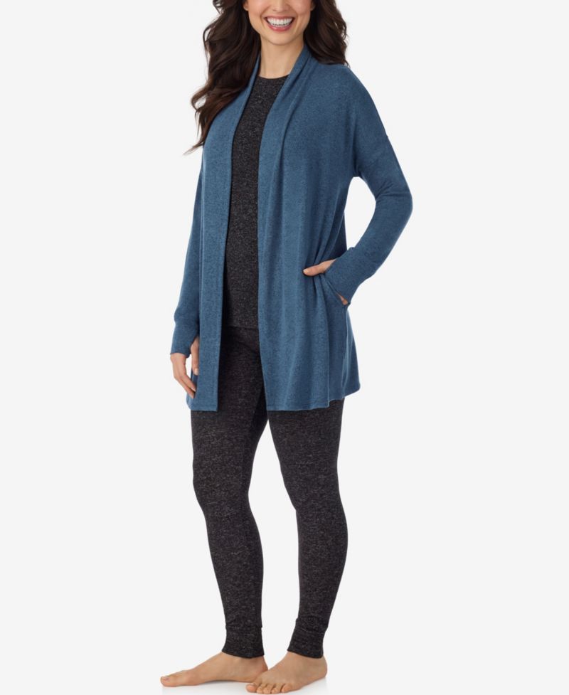 Women's SoftKnit Sweater-Knit Long-Sleeve Wrap