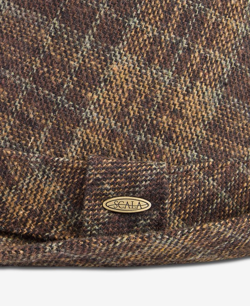 Men's Plaid Snap-Brim Fedora Hat