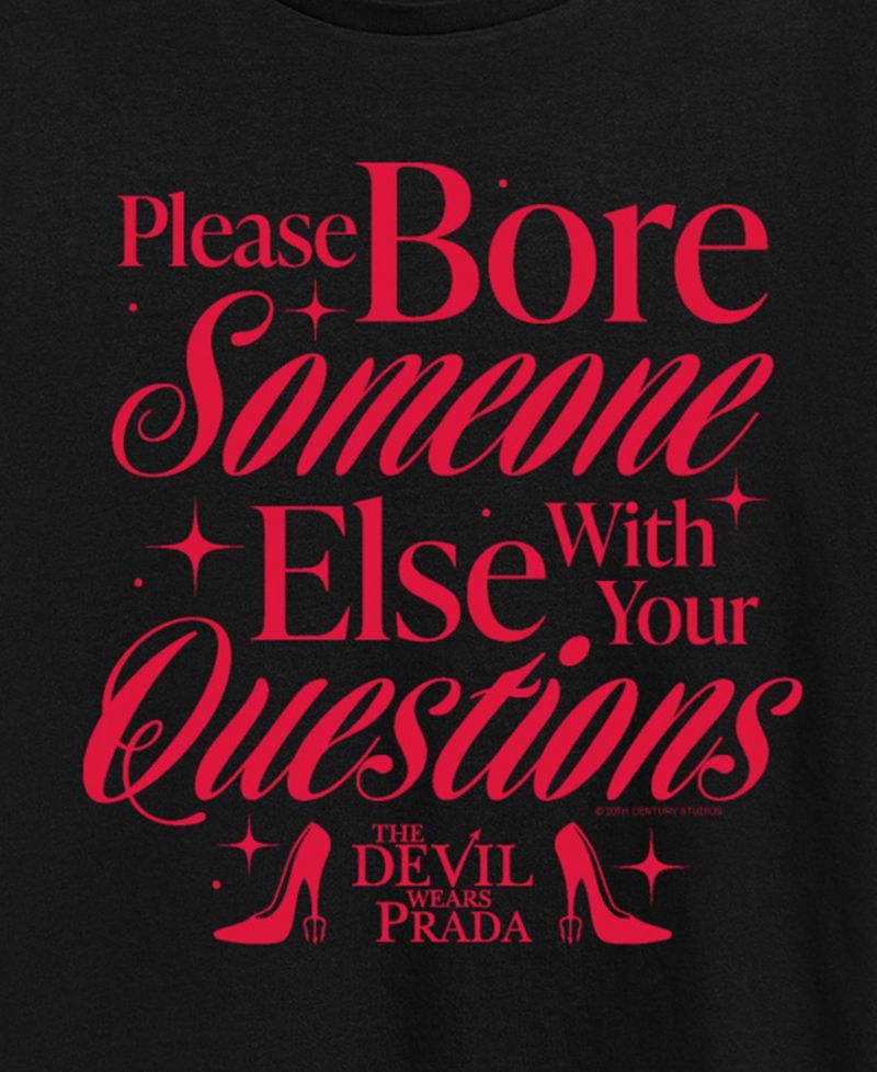 Plus Size The Devil Wears Prada Please Bore Someone Short-Sleeve T-Shirt