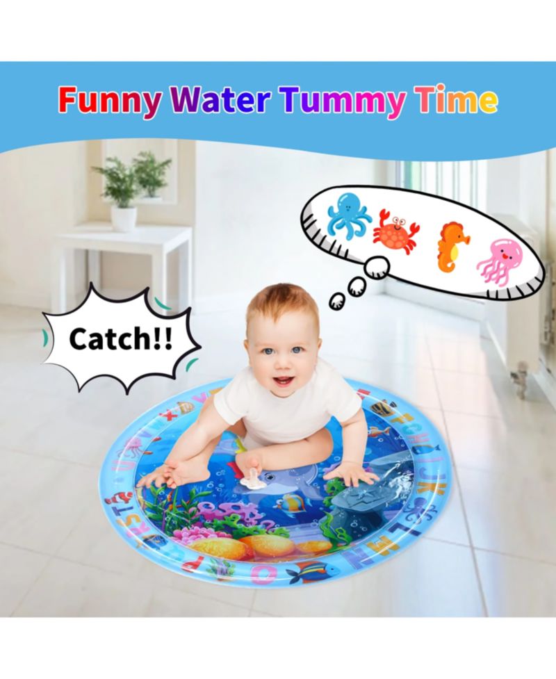 Tummy Time Water Mat for Baby Inflatable Activity Center