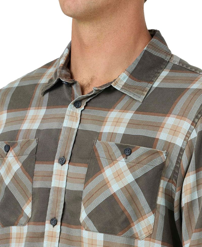Men's Print Long-Sleeve Flannel Shirt
