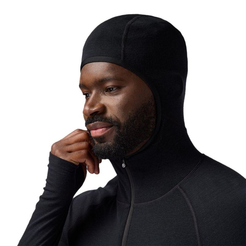 Men's Cedars RWS Merino Lt-Wt Baselayer 1/2-Zip Scuba Top Lightweight Long Underwear Tops