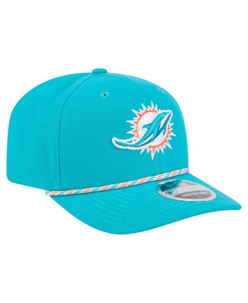 Men's Aqua Miami Dolphins Gameday Multi Rope 9SEVENTY Stretch-Snap Hat