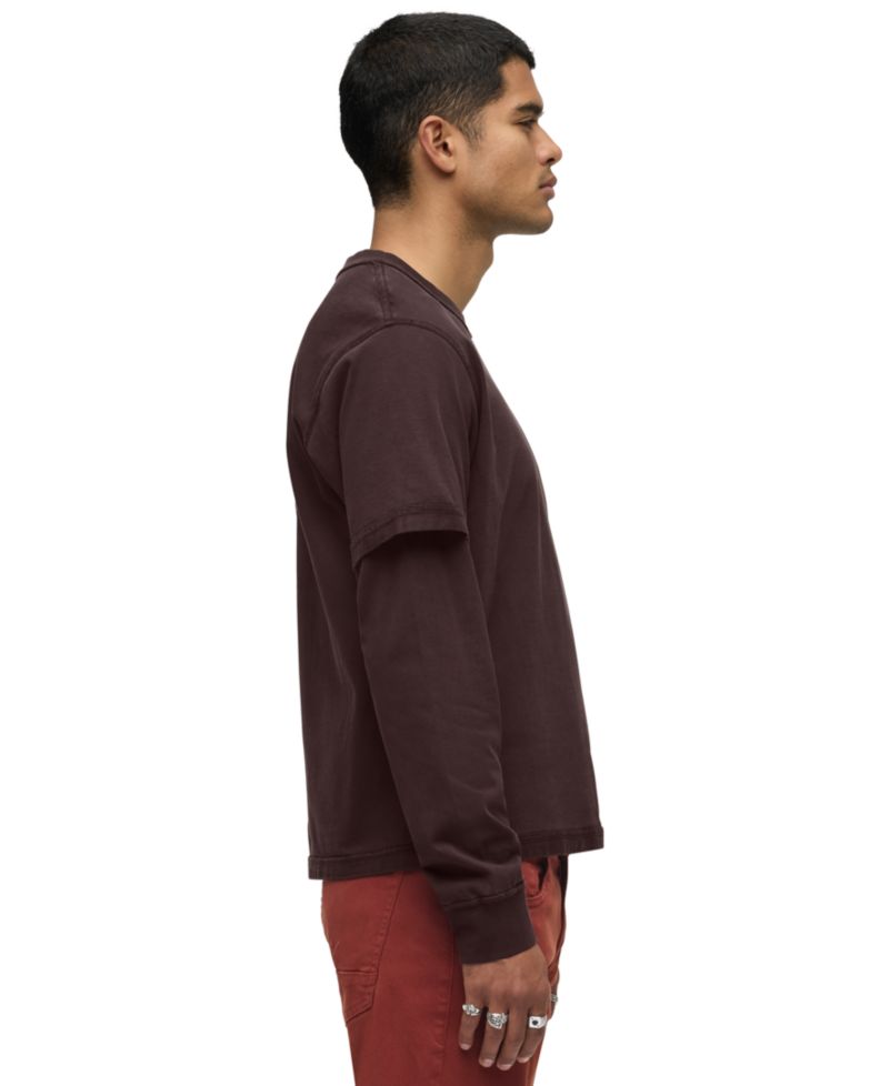Men's Hybrid Long-Sleeve Relaxed-Fit T-Shirt