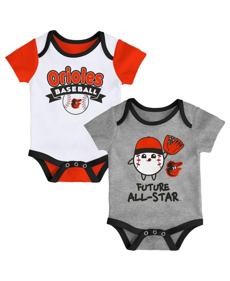 Newborn 2-Pack Baltimore Orioles Triple Hit Bodysuit Set