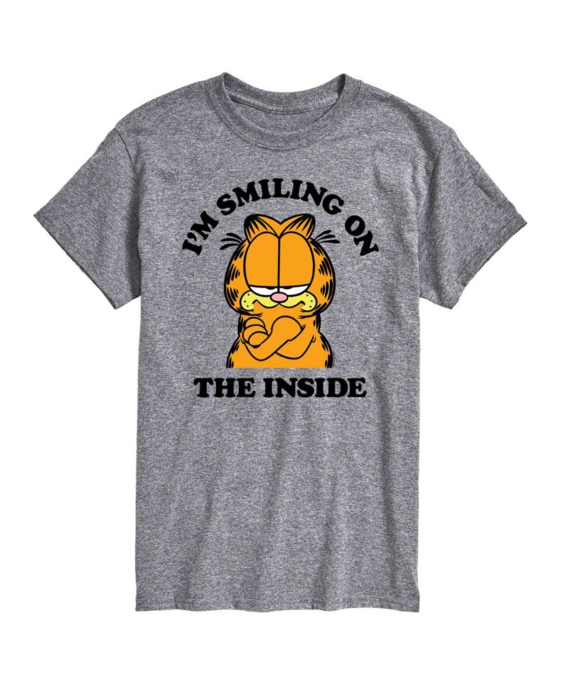 Hybrid Apparel Garfield Smiling Mens Short Sleeve Tee