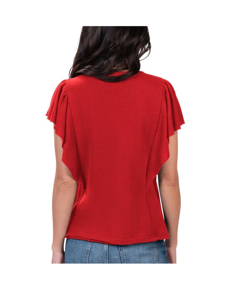 Women's Red St. Louis Cardinals Crowd Wave T-shirt