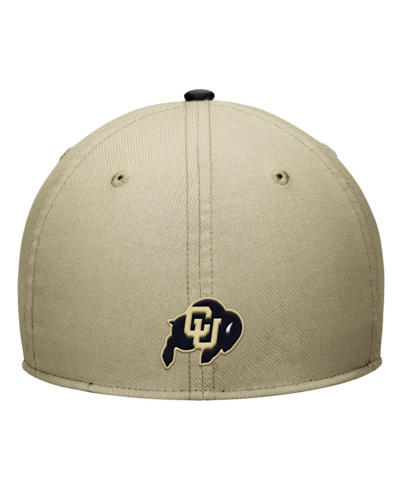 Men's Beige/Black Colorado Buffaloes Dri-FIT SwooshFlex Hat