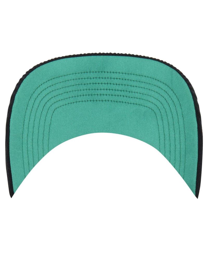 Men's Black Miami Dolphins Letterman Hitch Adjustable Hat