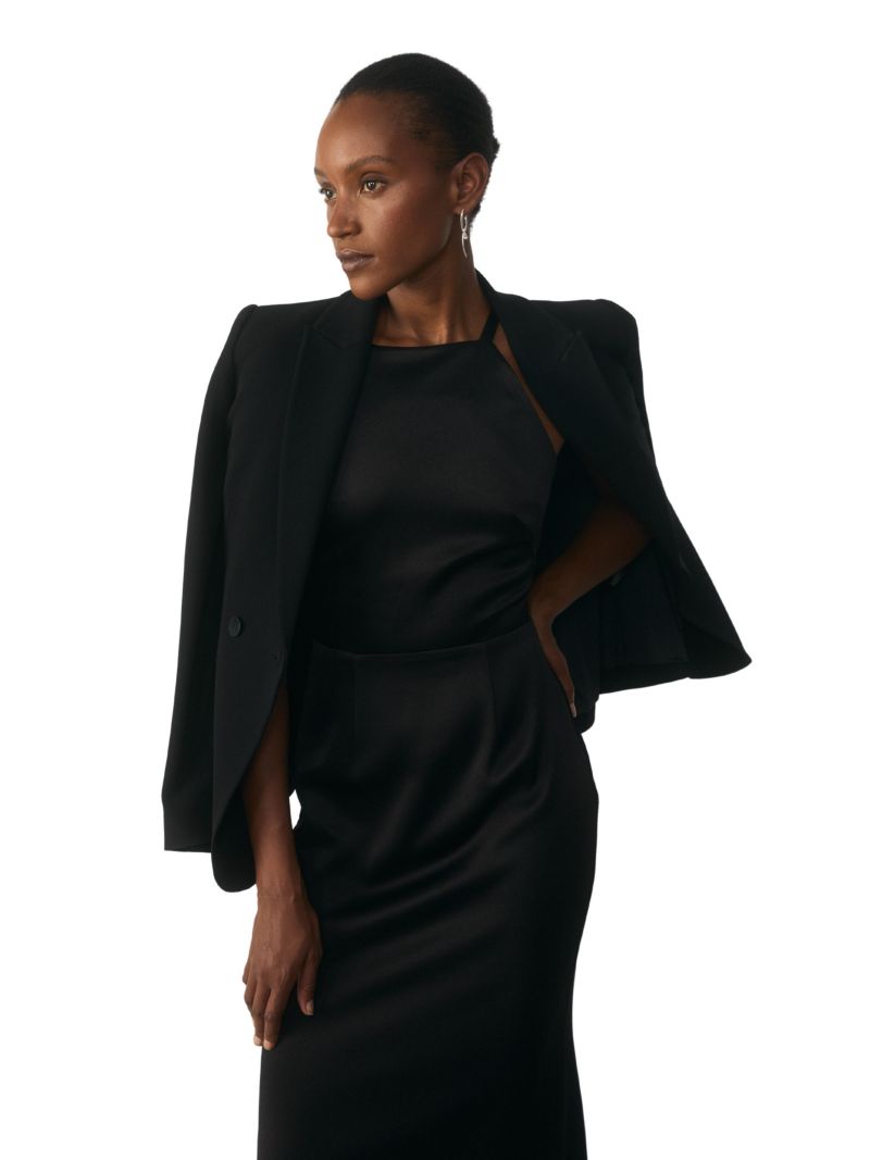 Women's Lucia Satin Halter-Neck Midi Dress