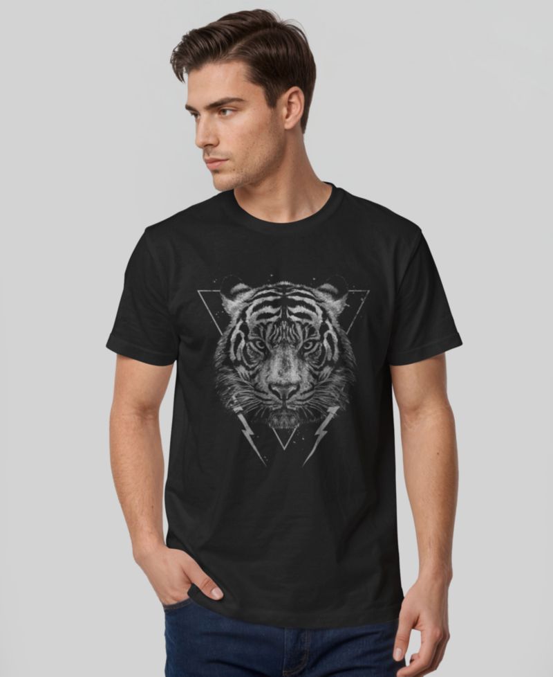 Men's Grunge Tiger Men's Short-Sleeve T-Shirt