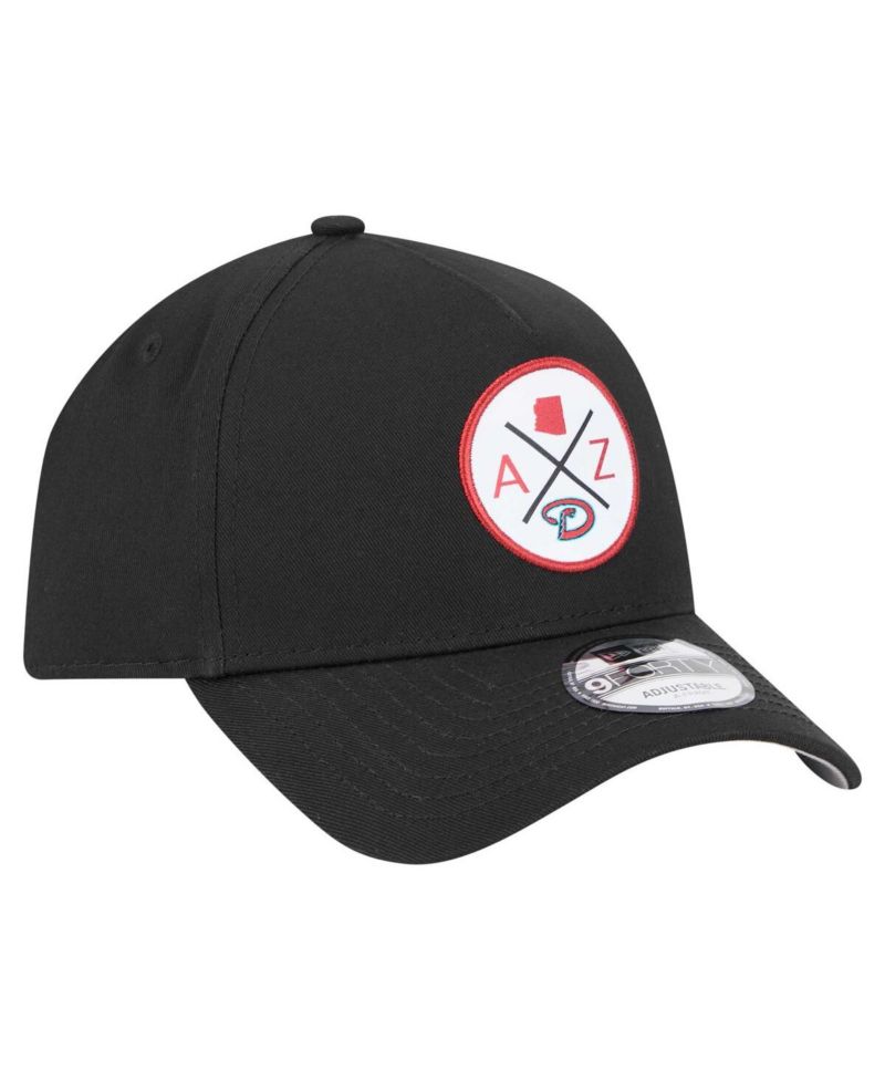 Men's Black Arizona Diamondbacks 9FORTY A-Frame Adjustable Hat
