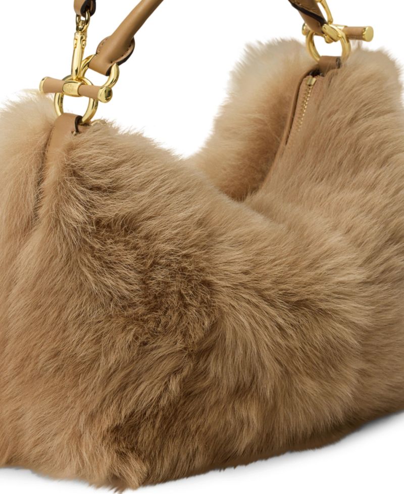 Blaike Shearling Small Shoulder Bag