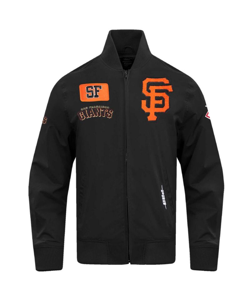 Men's Black San Francisco Giants Area Code Twill Full-Zip Jacket