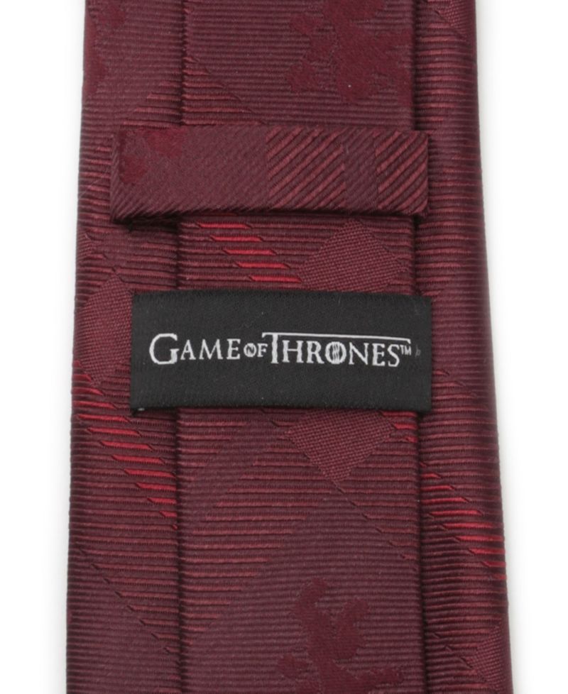 Men's Lannister Lion Plaid Tie