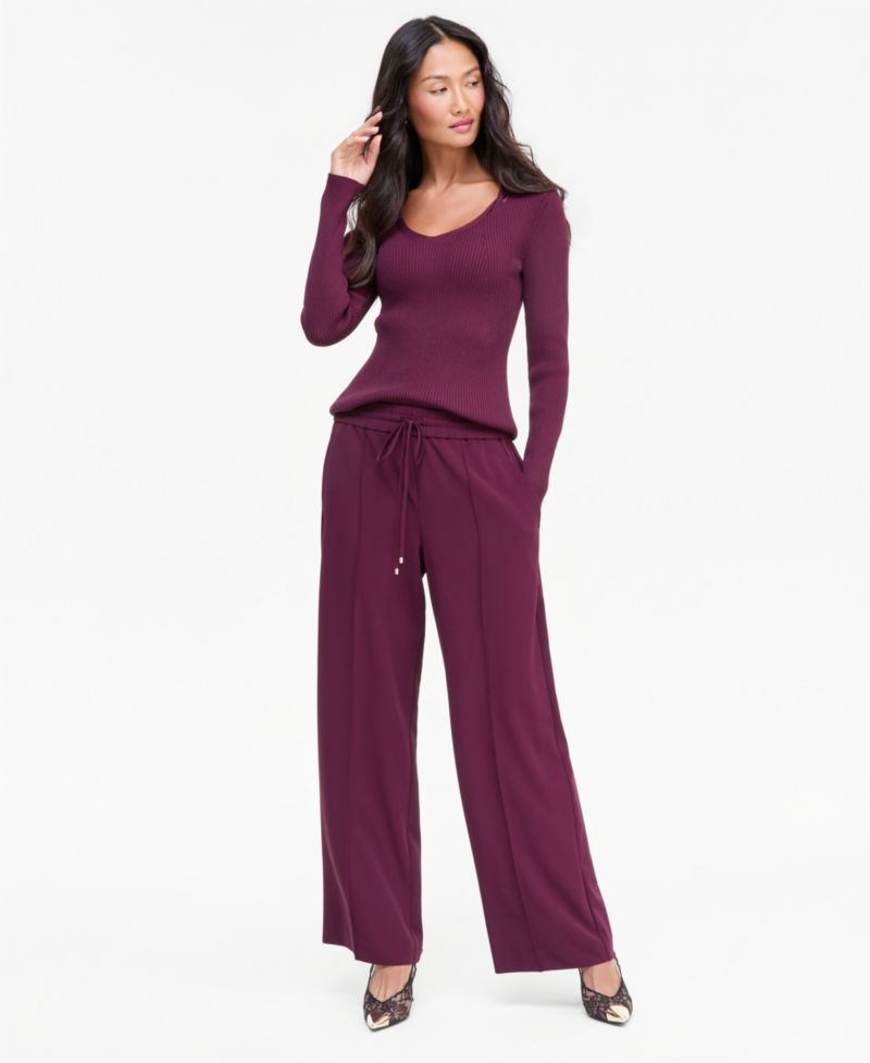Women's Drawstring Wide-Leg Pants