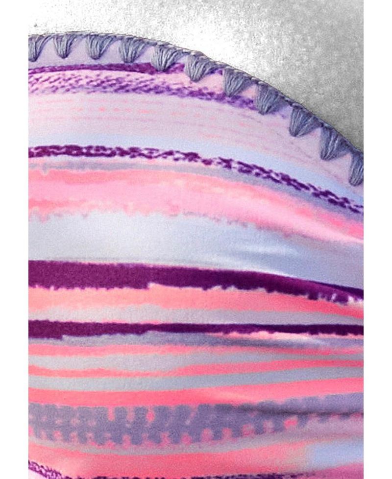 Women's Printed Crochet Removable Pads Underwire Bikini Top