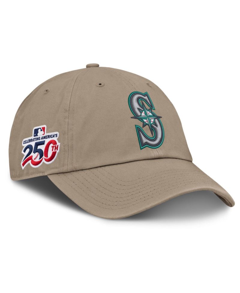 Men's Khaki Seattle Mariners Celebrating America's 250th Club Adjustable Hat