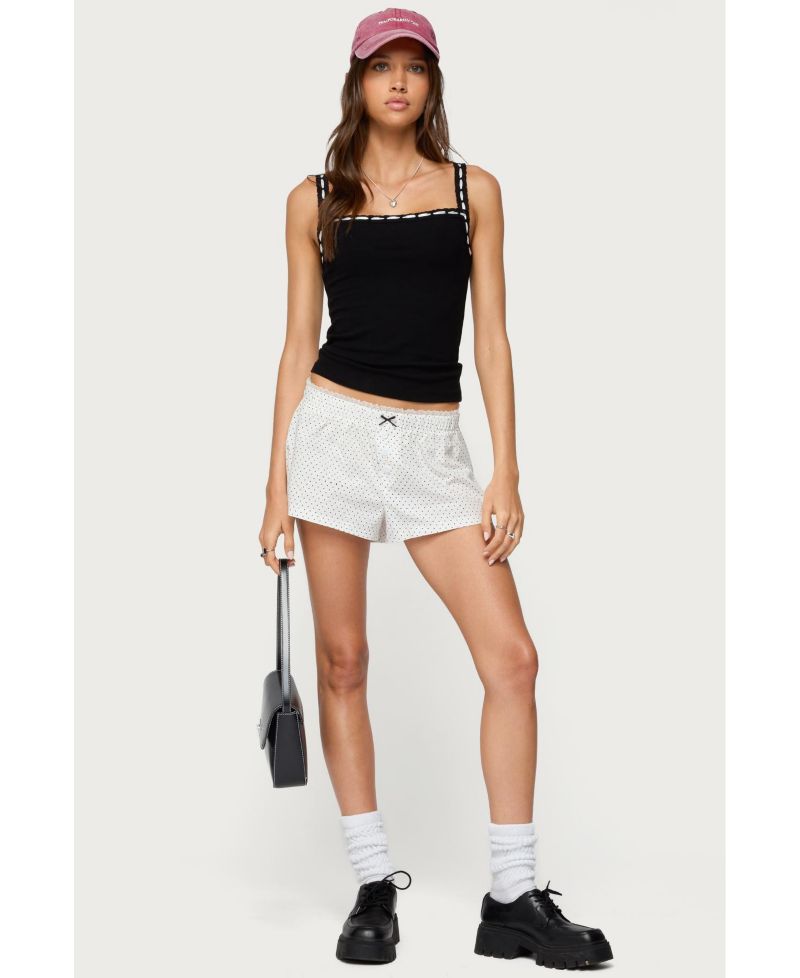 Women's Leilani Ribbon Lacey Tank Top