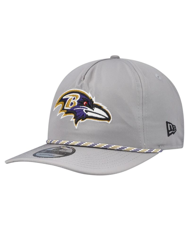 Men's Gray Baltimore Ravens Rope 19TWENTY Hat