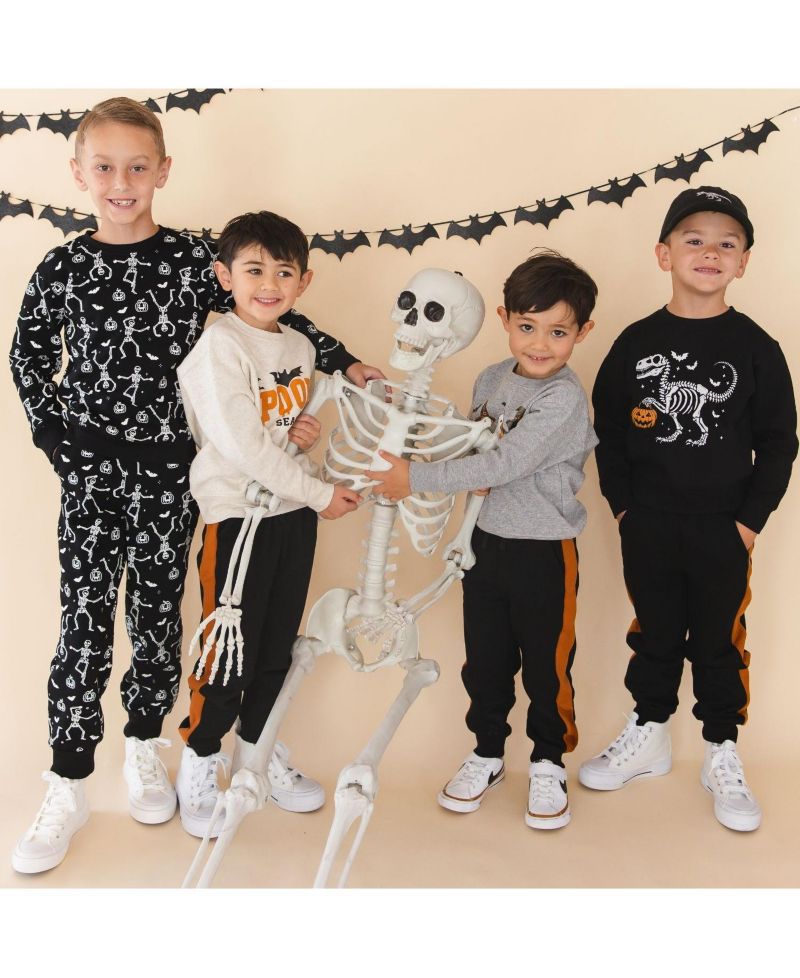 Boys' 4-20 Glow-in-the-Dark Halloween Long-Sleeve Sweatshirt