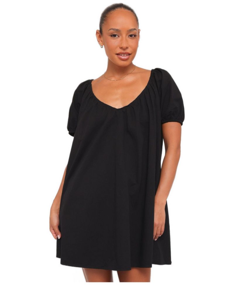 Women's Marty V-Neck Short-Sleeve Mini Dress