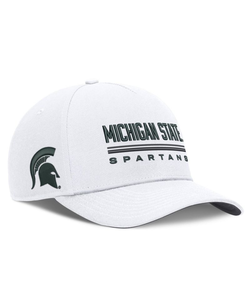 Men's White Michigan State Spartans 2026 Sideline Dri-FIT Rise Adjustable Hat