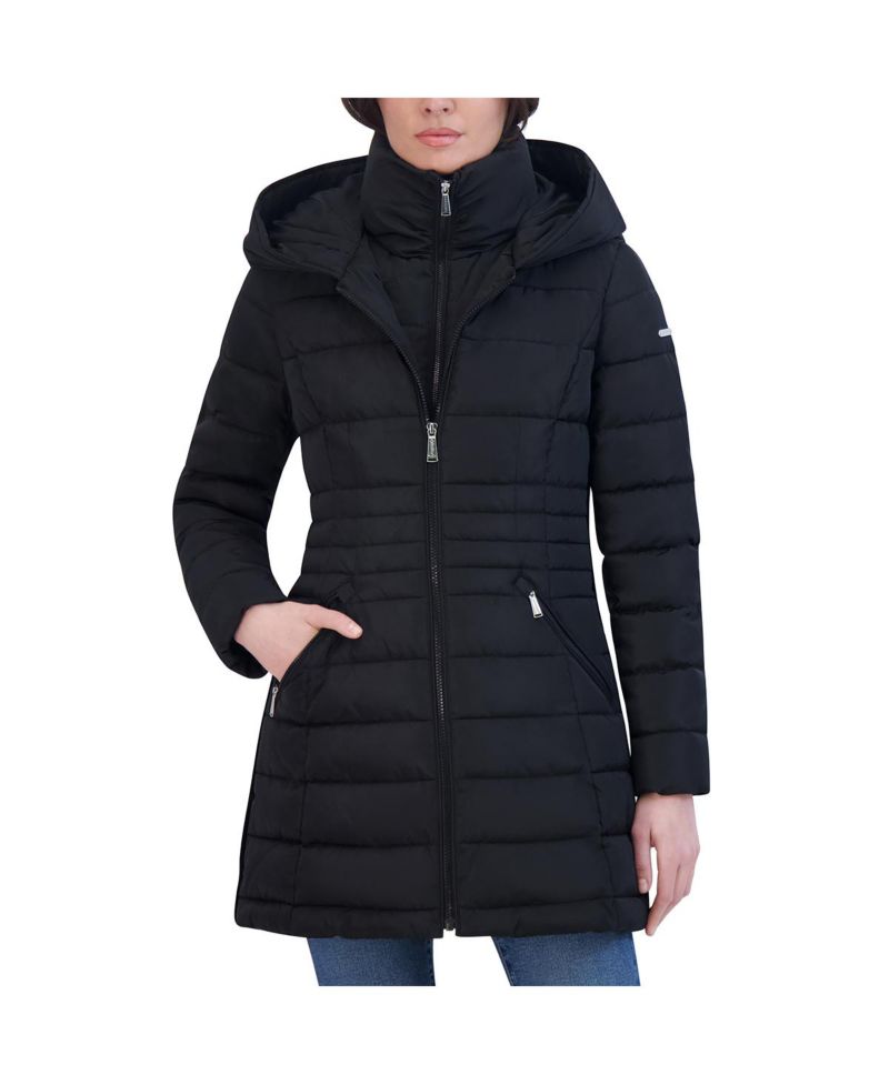 Women's Laundry By Shelli Sega Fitted Puffer Coat