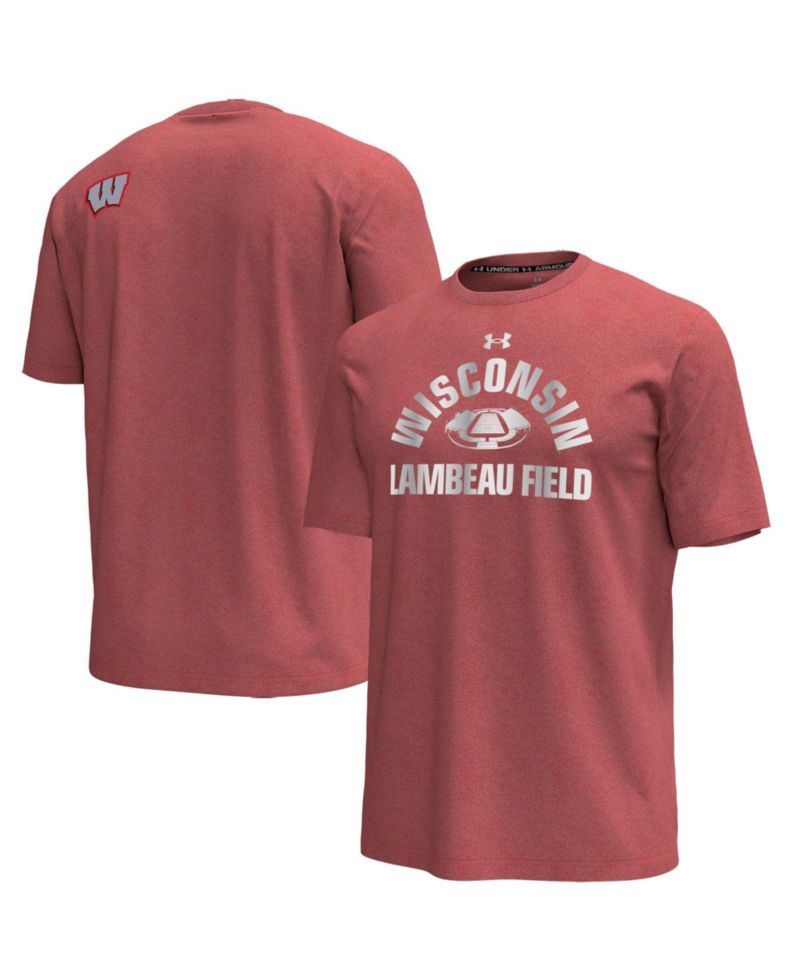 Men's Red Wisconsin Badgers 2026 Lambeau Field Collection Icon T-Shirt