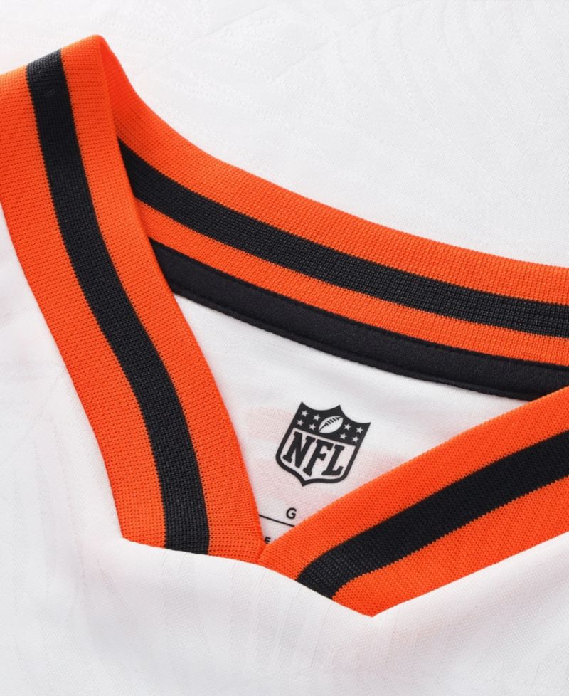 Big Boys and Girls White Cincinnati Bengals Football x Football V-Neck Fan Jersey