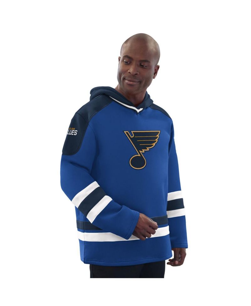 Men's Blue/Navy St. Louis Blues Hockey Pullover Hoodie