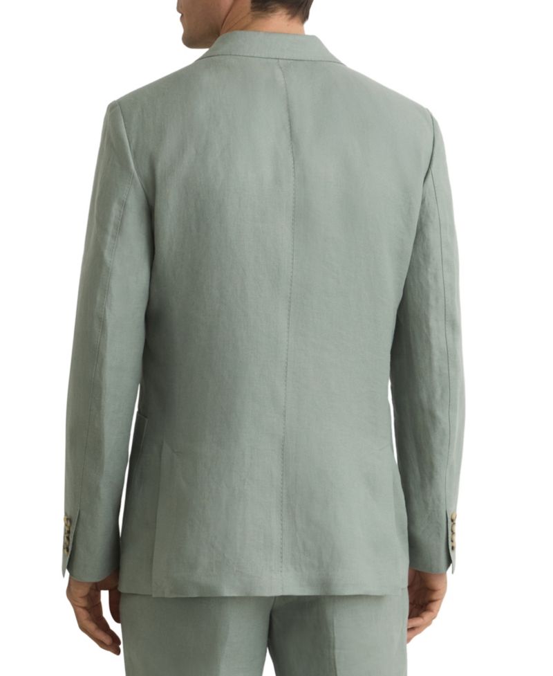 Men's Atlantic Single-Breasted Tailored-Fit Linen Blazer