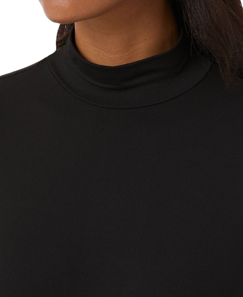 Women's Long-Sleeve Mock-Neck Top
