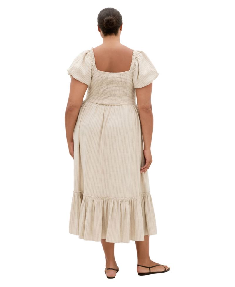 Plus Size Simone Mini Stripe Midi Dress