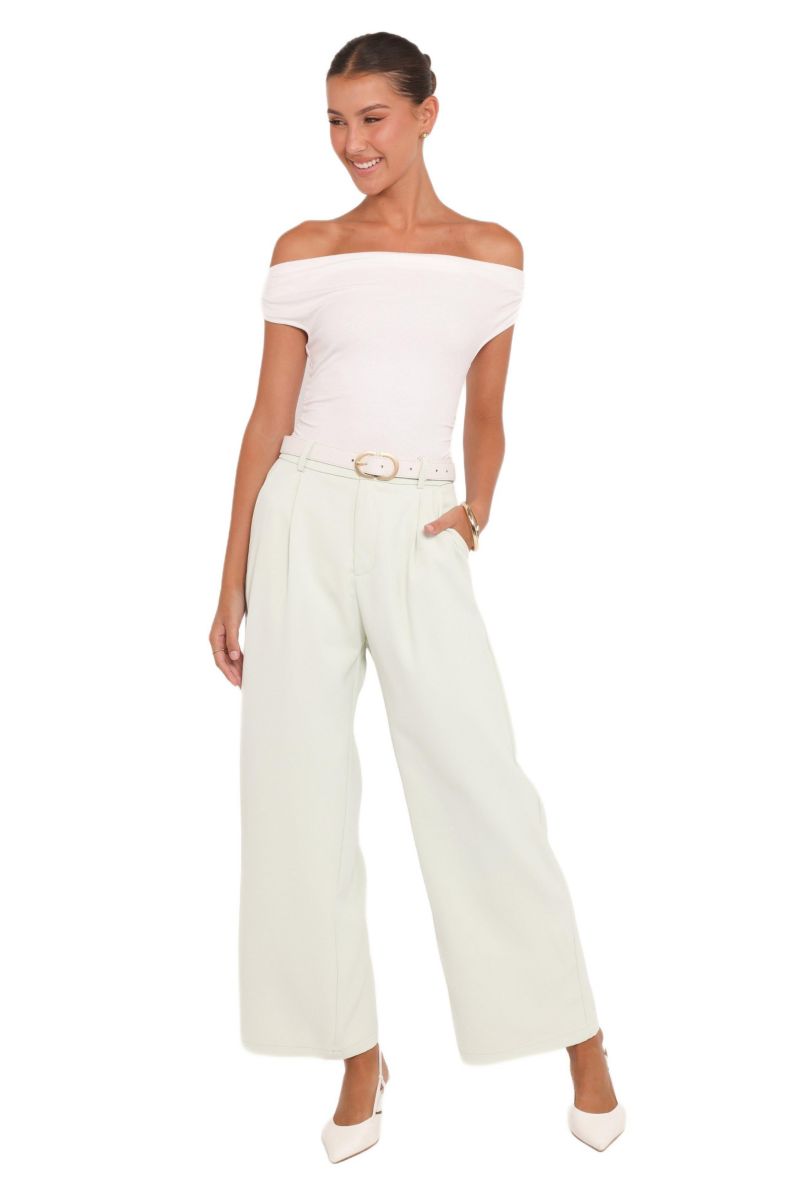 Women's Lia Wide Leg Pant - Sage Green
