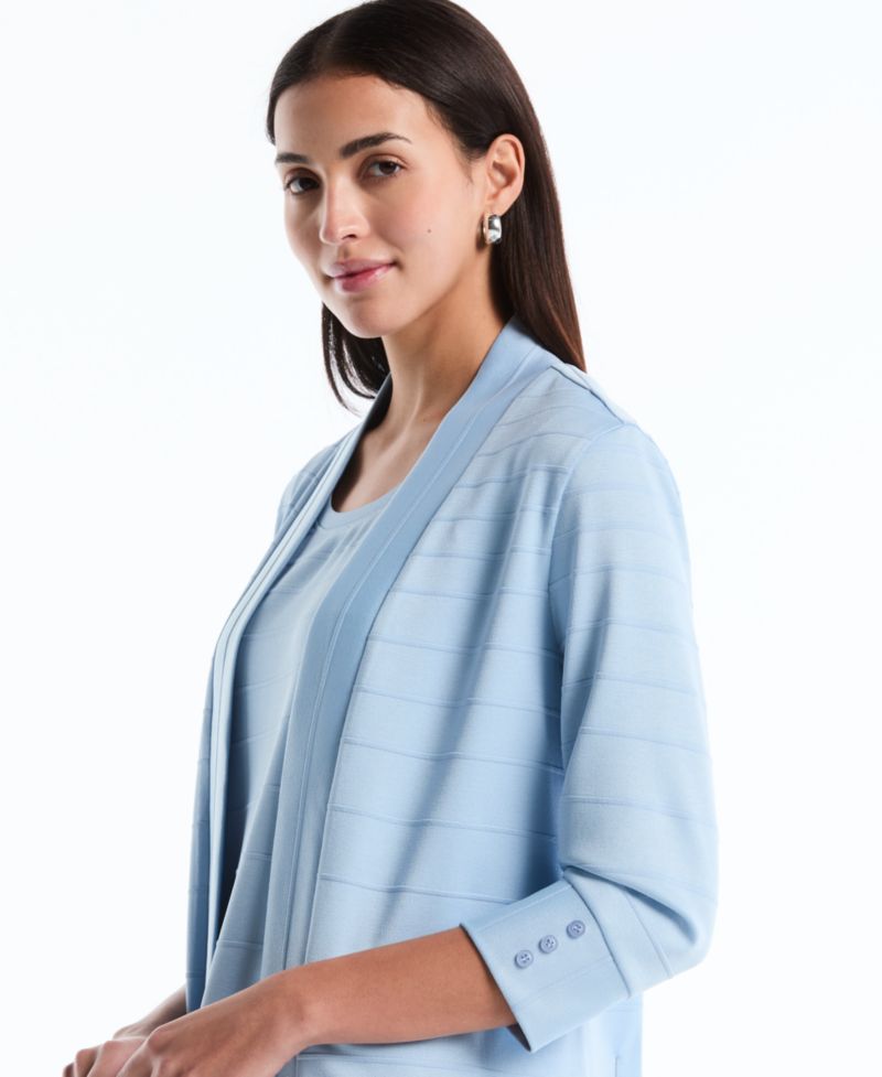 Petite Ottoman Knit Cardigan Sweater