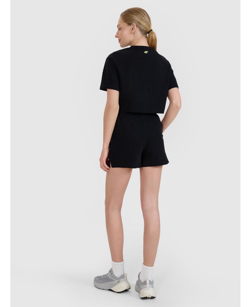 Women's Waffle Knit Short Sweatpants Regular Fit