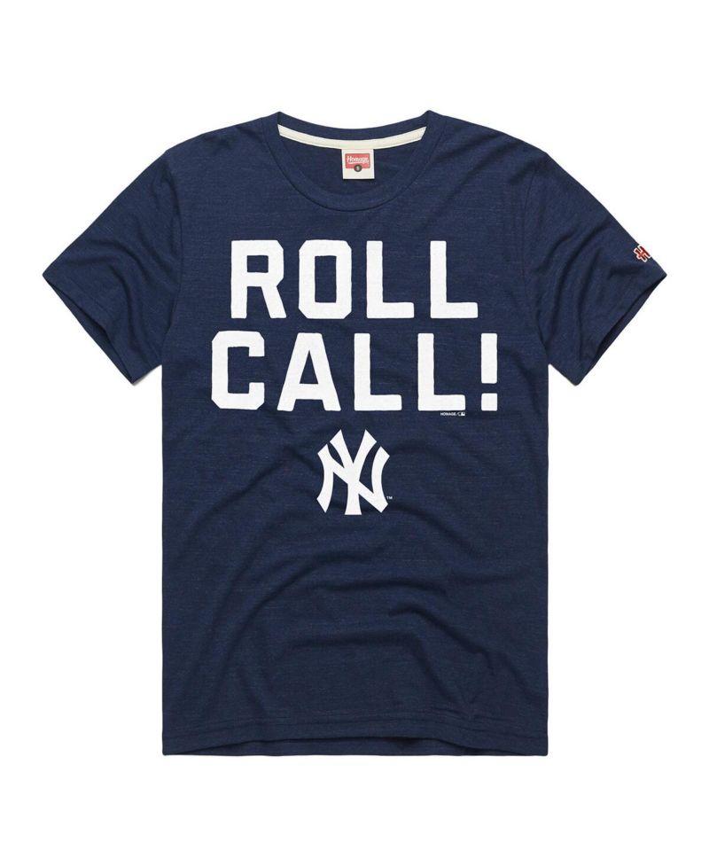Men's Navy New York Yankees Hyper Local Tri-Blend T-Shirt