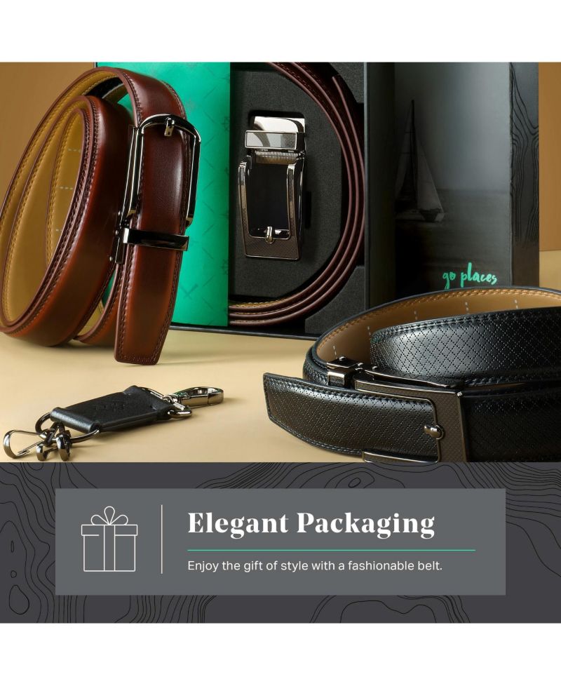 Men's Diagonal Weave Ratchet Belt