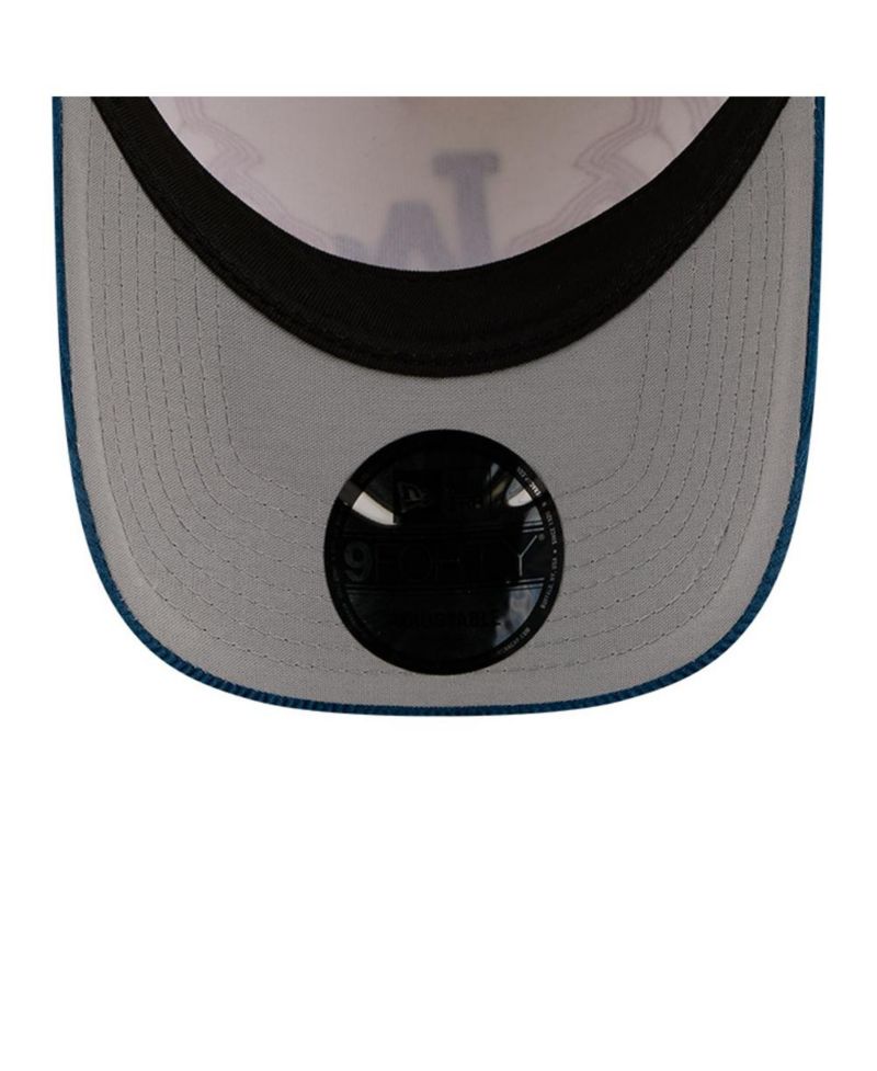 Men's Stone Los Angeles Dodgers Western Stitch 9FORTY A-Frame Adjustable Hat