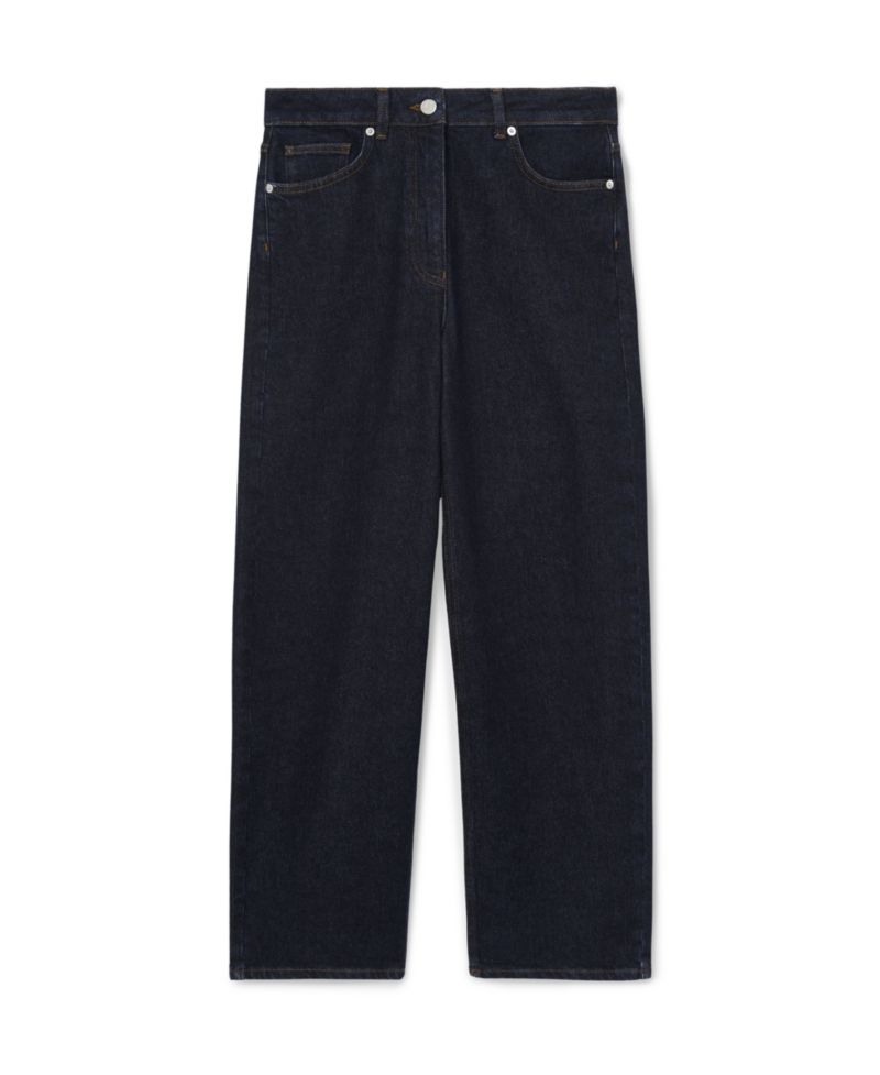 Petite Selin Straight-Leg Cropped Jeans