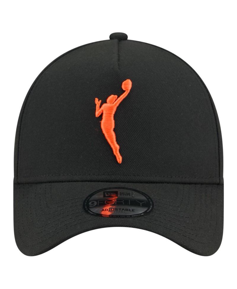 Men's Black WNBA Gear Core Logo A-Frame 9FORTY Adjustable Hat