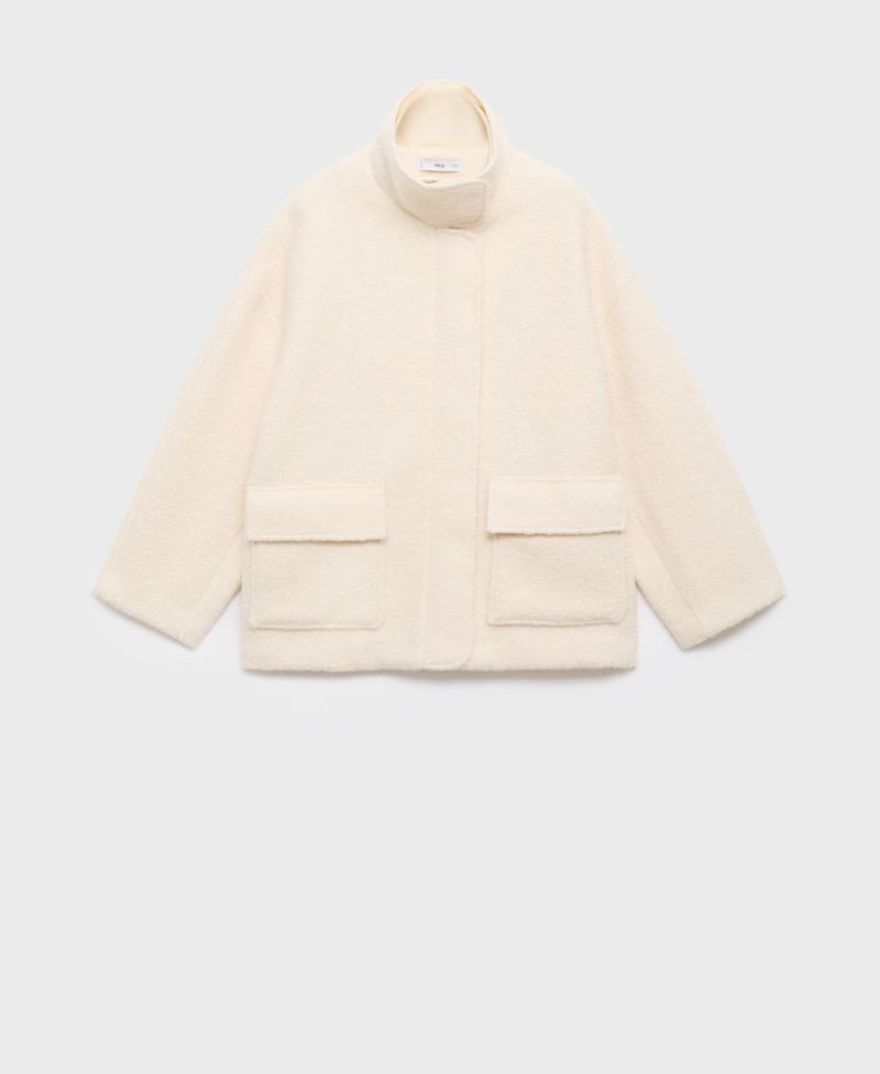 Women's High Neck Boucle Jacket