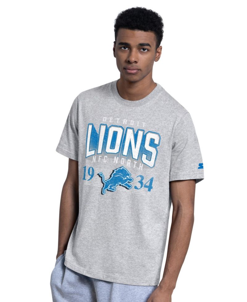 Men's 2-pack Blue/Gray Detroit Lions Logo T-Shirt
