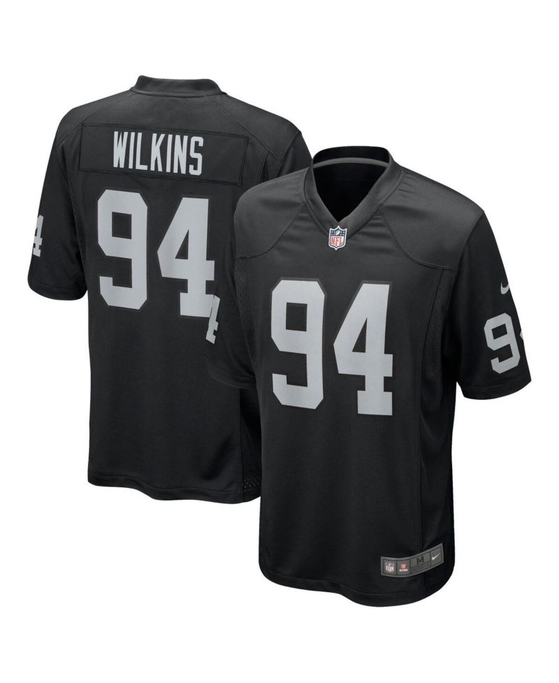 Men's Christian Wilkins Black Las Vegas Raiders Team Game Jersey