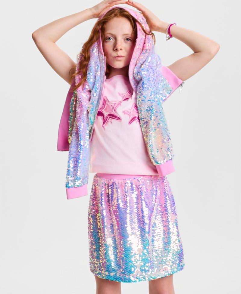 Girls' XS-XL Chrome Stars T-Shirt