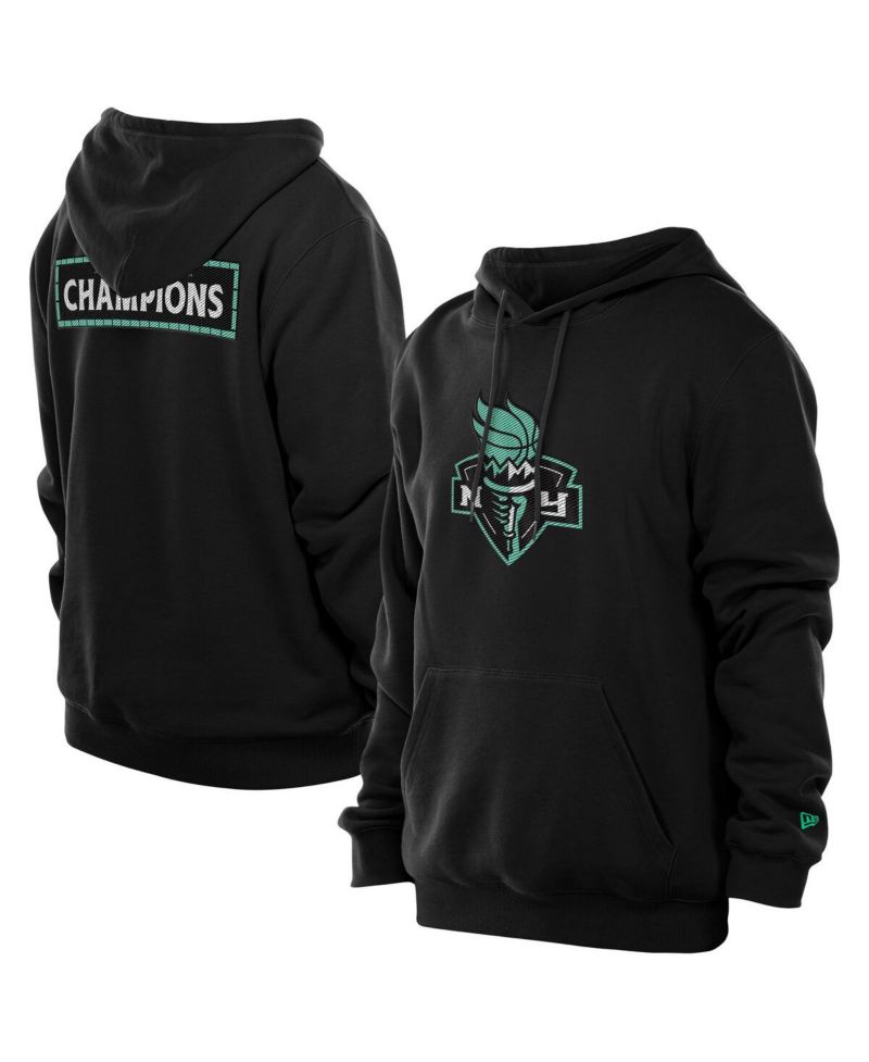 Men's Black New York Liberty Champions Premium Pullover Hoodie Sweatshirt