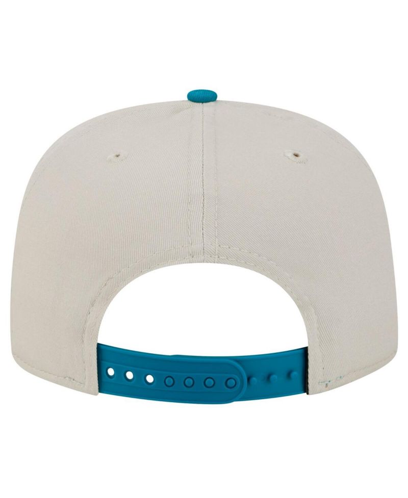 Men's Stone/Teal Jacksonville Jaguars Athletic Golfer Snapback Hat