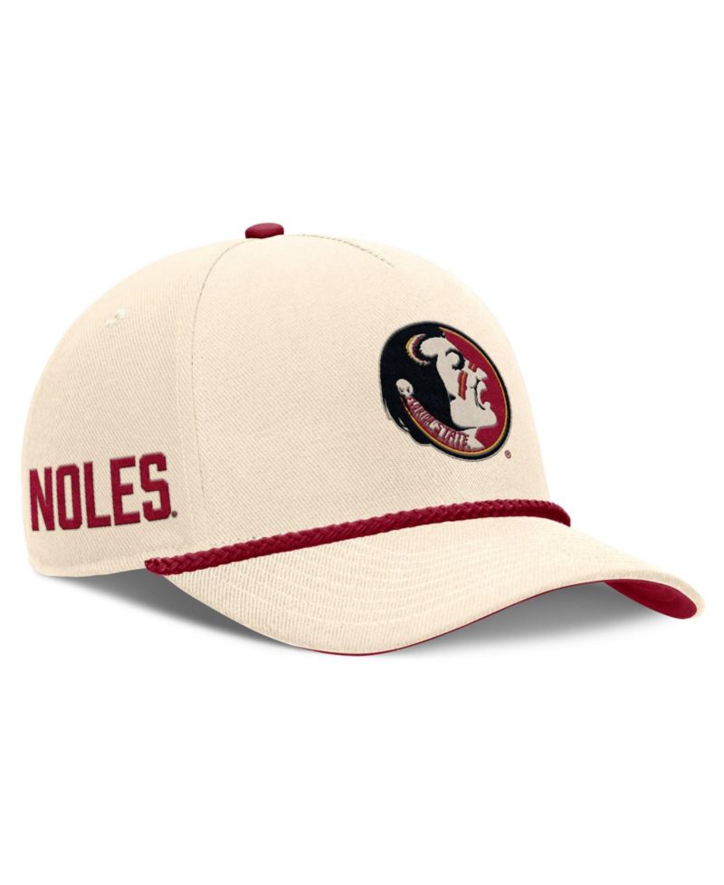 Men's and Women's Natural Florida State Seminoles Legacy Vintage Rope Rise Adjustable Hat
