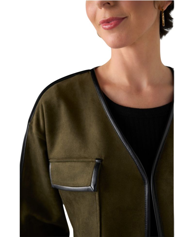 Women's Faux Suede Relaxed Jacket